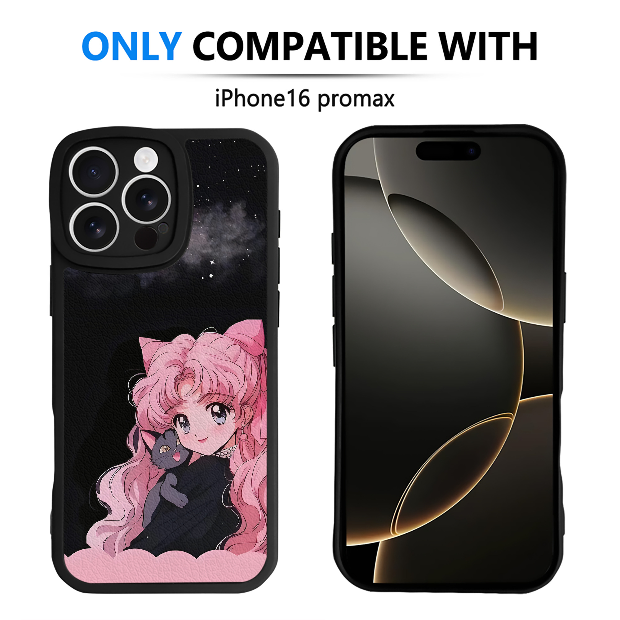 （画像用） 美少女戦士セーラームーン Sailor Moon 【iPhone 16シリーズ対応】シリコンスマホケース（レザー調） 材質：シリコン